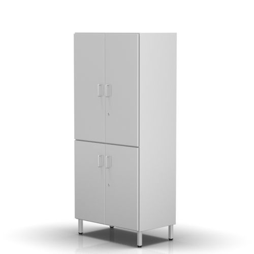 Hospital cabinet - 2-261 - ALVO Medical - with shelf / with door / stainless steel