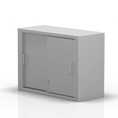 Hospital cabinet - 2-287 - ALVO Medical - with shelf / with sliding door / stainless steel
