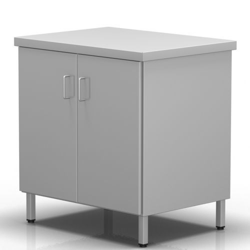 Hospital cabinet - 2-292 - ALVO Medical - with door / stainless steel / gray