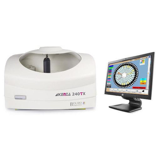 Automatic biochemistry analyzer - KENZA 240 TX - BIOLABO GROUP - veterinary / benchtop / compact