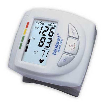 Automatic blood pressure monitor - 3005 - Bioland Technology - oscillometric / wrist / with built-in cuff
