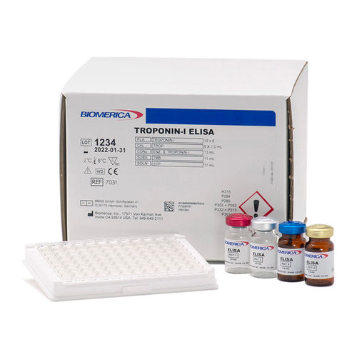 Cardiac troponin I test kit - 7031 - BIOMERICA  - for myocardial infarction / serum / ELISA