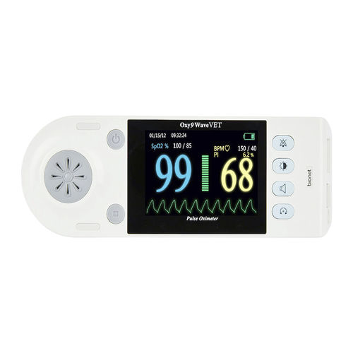 Hand-held pulse oximeter - Oxy9waveVET - Bionet   - for animal research / veterinary / battery-powered