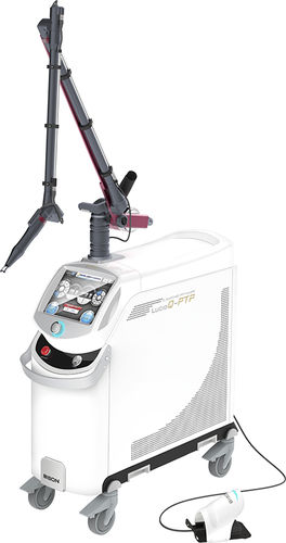 Pigmented lesion treatment laser - LUCID Q-PTP - BISON Medical   - Nd:YAG / trolley-mounted