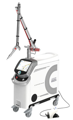 Tattoo removal laser - LUCID QY - BISON Medical   - skin rejuvenation / Nd:YAG / trolley-mounted