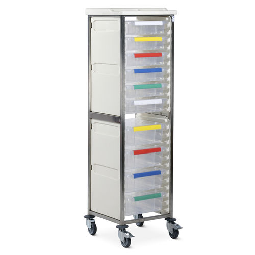 Medical trolley - CRSM1/18/6S4D - Bristol Maid Hospital Metalcraft - for general purposes / for instruments / equipment