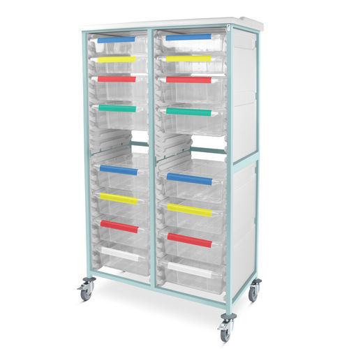 Medical trolley - CRMM2/18/4S12D - Bristol Maid Hospital Metalcraft - for general purposes / equipment / for medical devices