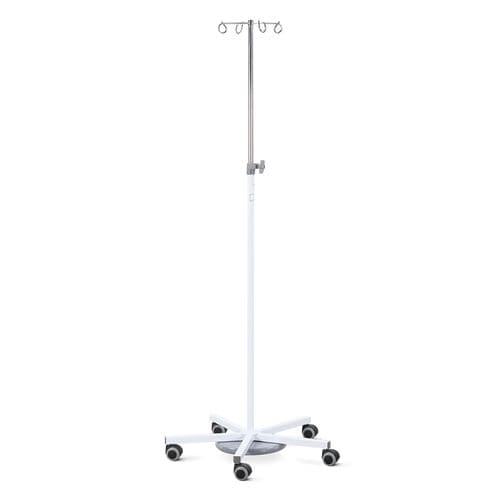 Infusion stand on casters - DPWM/1/W9 - Bristol Maid Hospital Metalcraft - 2-hook / height-adjustable