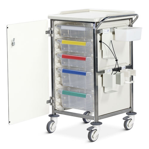 Medical trolley - CTPHLES1/10/3S2D  - Bristol Maid Hospital Metalcraft - for general purposes / blood donation / storage