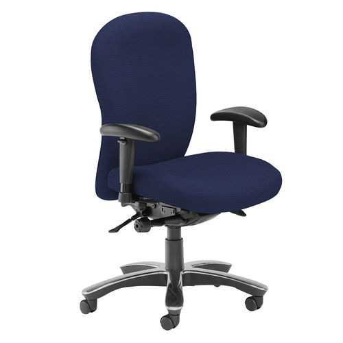 Chair with armrests - 5PTC/POH/AA/VVMA  - Bristol Maid Hospital Metalcraft - on casters / with high backrest / height-adjustable