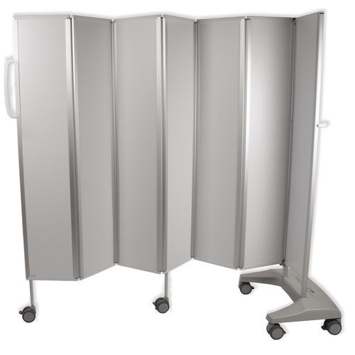 Mobile hospital screen - 5MS/S series - Bristol Maid Hospital Metalcraft - folding / 7-panel
