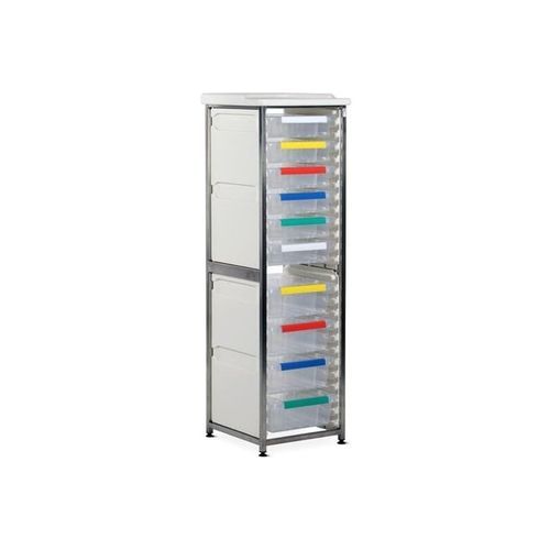 Medical trolley - CRSS1/16/6S4D - Bristol Maid Hospital Metalcraft - for general purposes / for instruments / equipment