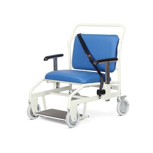 Indoor transfer chair - G/500/RS/VBB - Bristol Maid Hospital Metalcraft - with IV pole / with legrest / with armrests