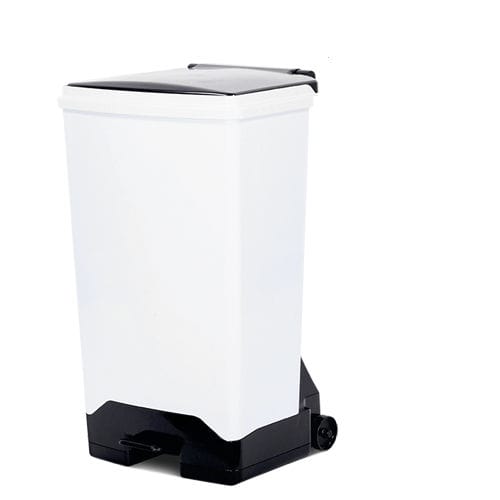 Plastic waste bin - 5RSH42WH - Bristol Maid Hospital Metalcraft - on casters