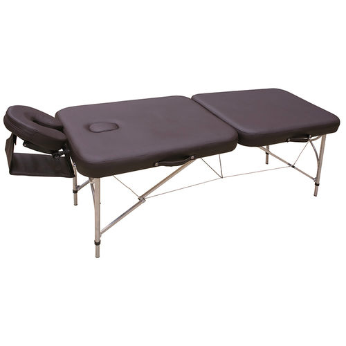Mechanical massage table - ALUMINIUMFMA241 - CARINA  - portable / with adjustable height backrest / with headrest