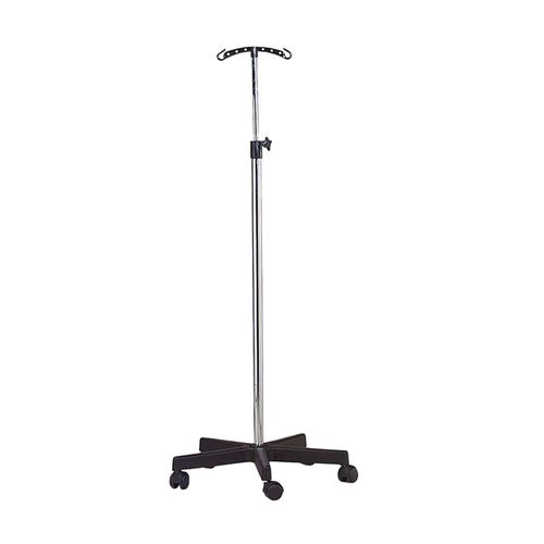 IV pole on casters 32002CHR CARINA 2hook / telescopic