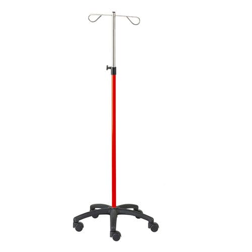 IV pole on casters 320 CARINA 2hook / stainless steel