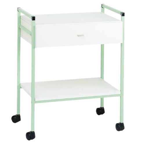 Medical trolley - 243 10 - CARINA  - for general purposes / 1-drawer / 2-tray