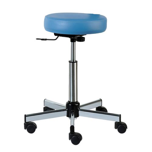 Healthcare facility stool - 4001CHR - CARINA  - height-adjustable / swivel / on casters