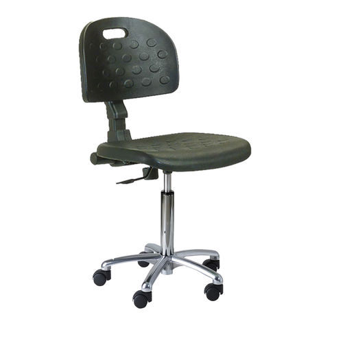Adult chair - 6301ALU - CARINA  - on casters / with high backrest / height-adjustable