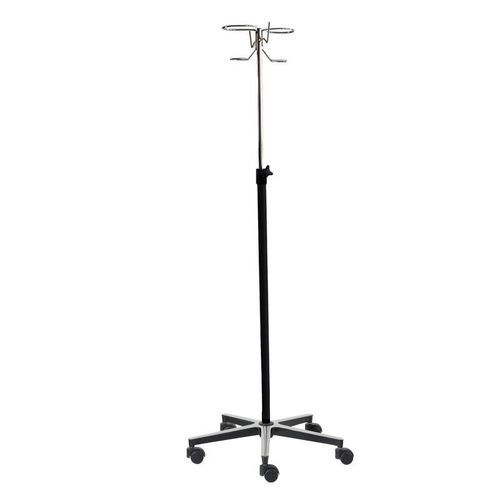 IV pole on casters - 32502ALU - CARINA  - 2-hook / height-adjustable / aluminum