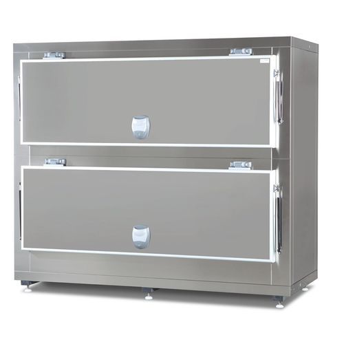 Mortuary stretcher refrigerated mortuary cabinet - CEAC series - CEABIS - 2-body / side-loading