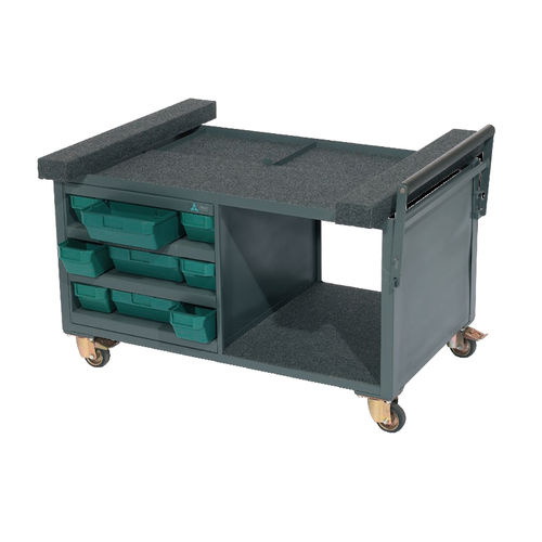 Casket mortuary trolley - CEAC080 - CEABIS - with drawers
