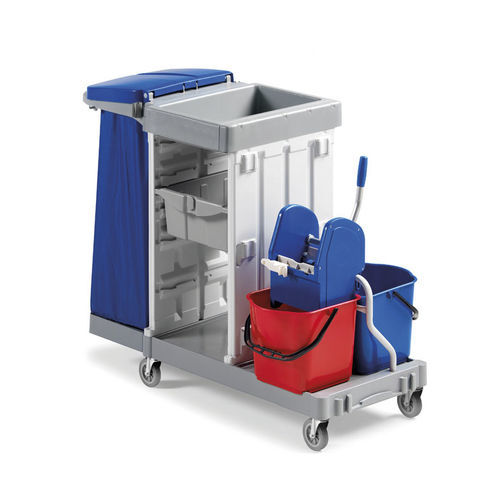 Cleaning trolley - CFS 90 - Centro Forniture Sanitarie   - hospital / waste / with bin