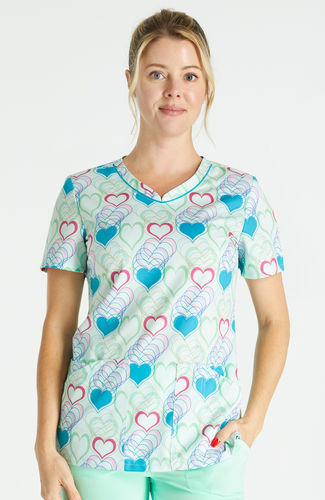 Women's scrub top - CK-CK678 - Cherokee Uniforms - L / XL / M