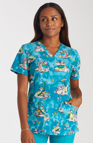 Women's scrub top - CK-CK671 - Cherokee Uniforms - L / XL / M