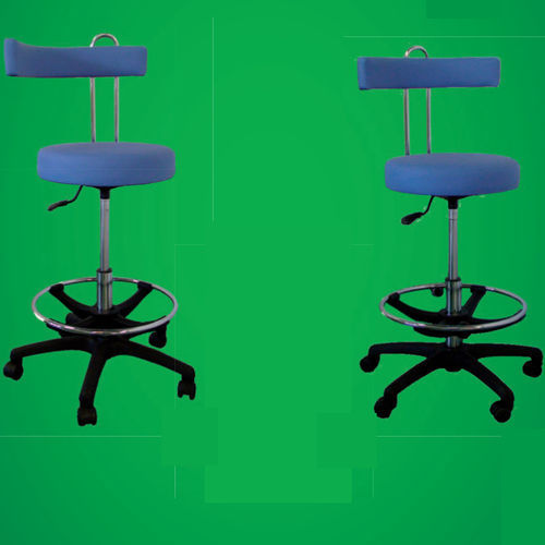 Healthcare facility stool - M series - Chirana Progress - on casters / with backrest