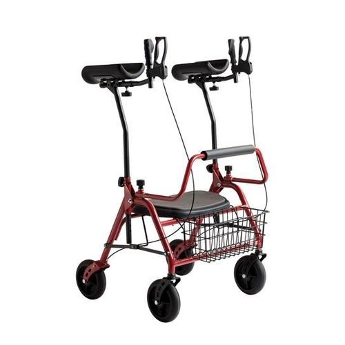 4-wheel rollator - 0173-050-000 - Cobi Rehab - bariatric / steel frame / with seat