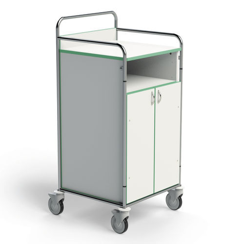 Dirty linen trolley - 251SP-VNH - Conf Industries - clean / medical / 2-shelf