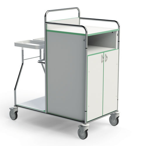 Dirty linen trolley - 251VN-LGH2L - Conf Industries - clean / medical / 2-shelf