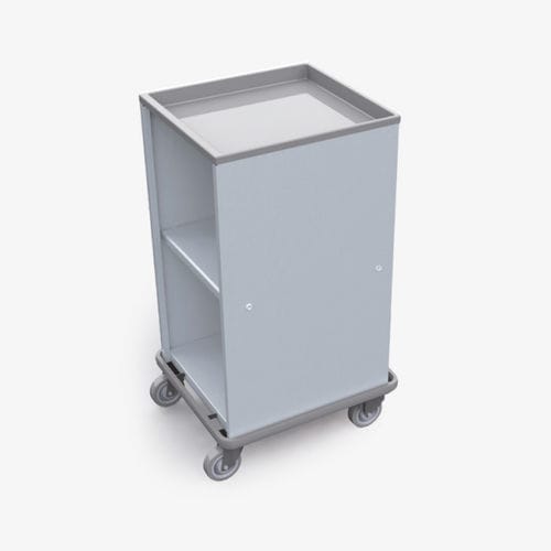 Clean linen trolley - 251 - Conf Industries - hospital / transport / with shelf