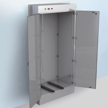 Wall-mounted pass-through - 524D2-2TR - Conf Industries