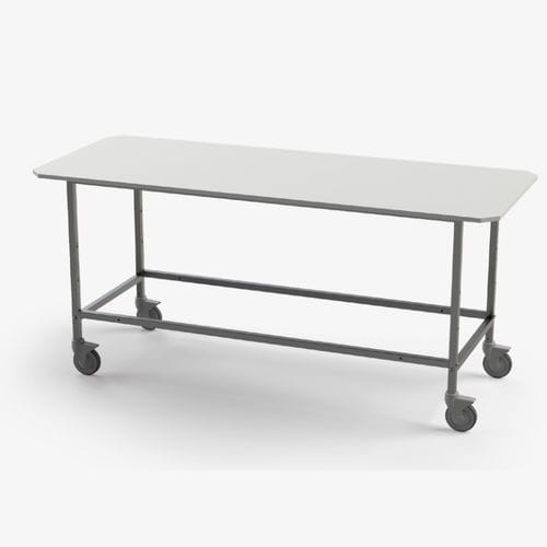 Work table - 191SM-CR - Conf Industries - rectangular / on casters