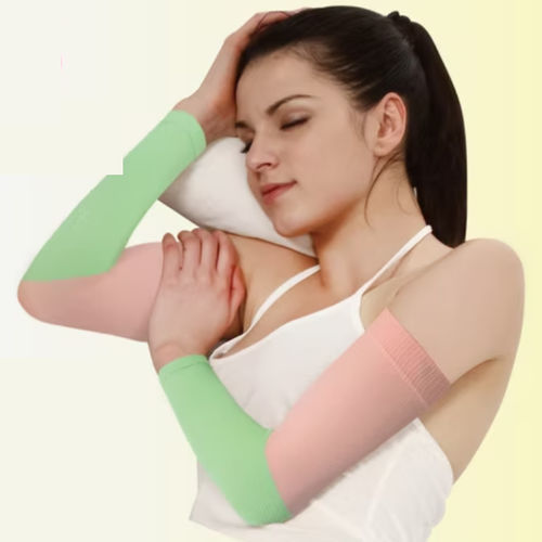 Venous thromboembolism support compression sleeve - DaYu - women / beige / black