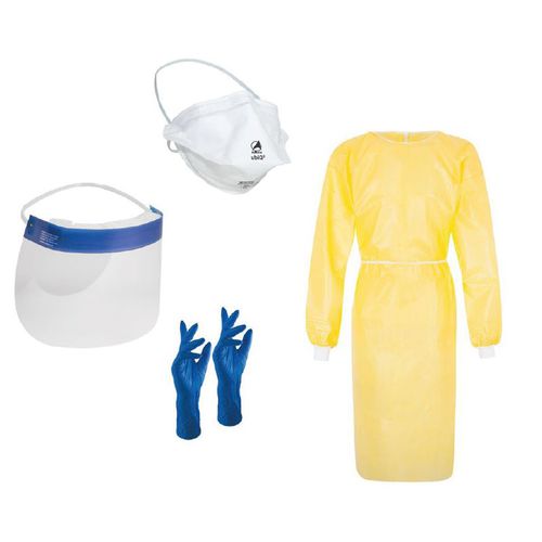 Protection medical kit - 9008 - DACH Schutzbekleidung - emergency / disposable / with glove