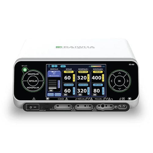 Monopolar cutting electrosurgical unit - DE-400 - DAIWHA - bipolar cutting / monopolar coagulation / bipolar coagulation