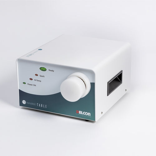 Automatic thermosealer - HemoWeld - Delcon  - for blood bag tubes / benchtop