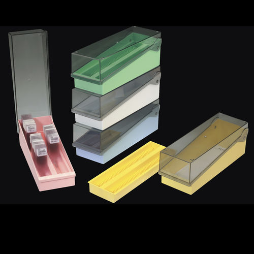 Microscope slide box 19279 series Deltalab storage / with lid