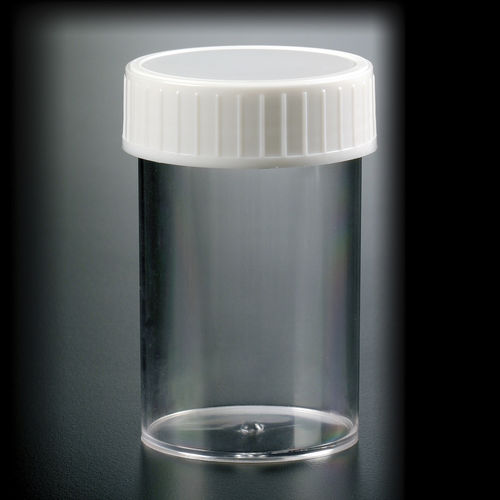 Storage sample container - 309903 - Deltalab - polystyrene / polyethylene / with screw cap