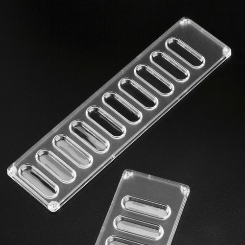 Blood typing microplate - 128030 - Deltalab - 10-well / blood