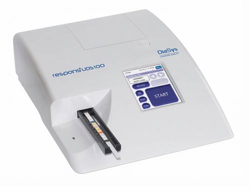 Semi-automatic urine analyzer - respons®UDS100 - DiaSys Diagnostic Systems GmbH - benchtop / colorimetric / with barcode reader