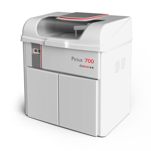 Automated clinical chemistry analyzer - Pictus 700 - Diatron - floor-standing / random access / with barcode reader