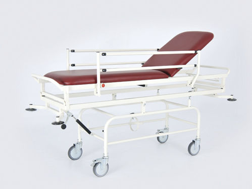 Transport stretcher trolley - 90107102 - DOLSAN MEDICAL - hydraulic / with adjustable backrest / Trendelenburg