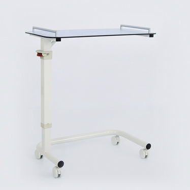 Overbed table on casters - 90106101 - DOLSAN MEDICAL - height-adjustable