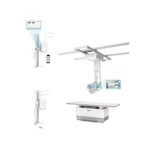 Digital X-ray system - GXR-S - DRGEM  - analogic / for multipurpose radiography / with floor-standing bucky