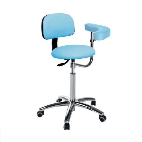 Healthcare facility stool - S5624 series - Ecopostural - height-adjustable / pneumatic / with backrest